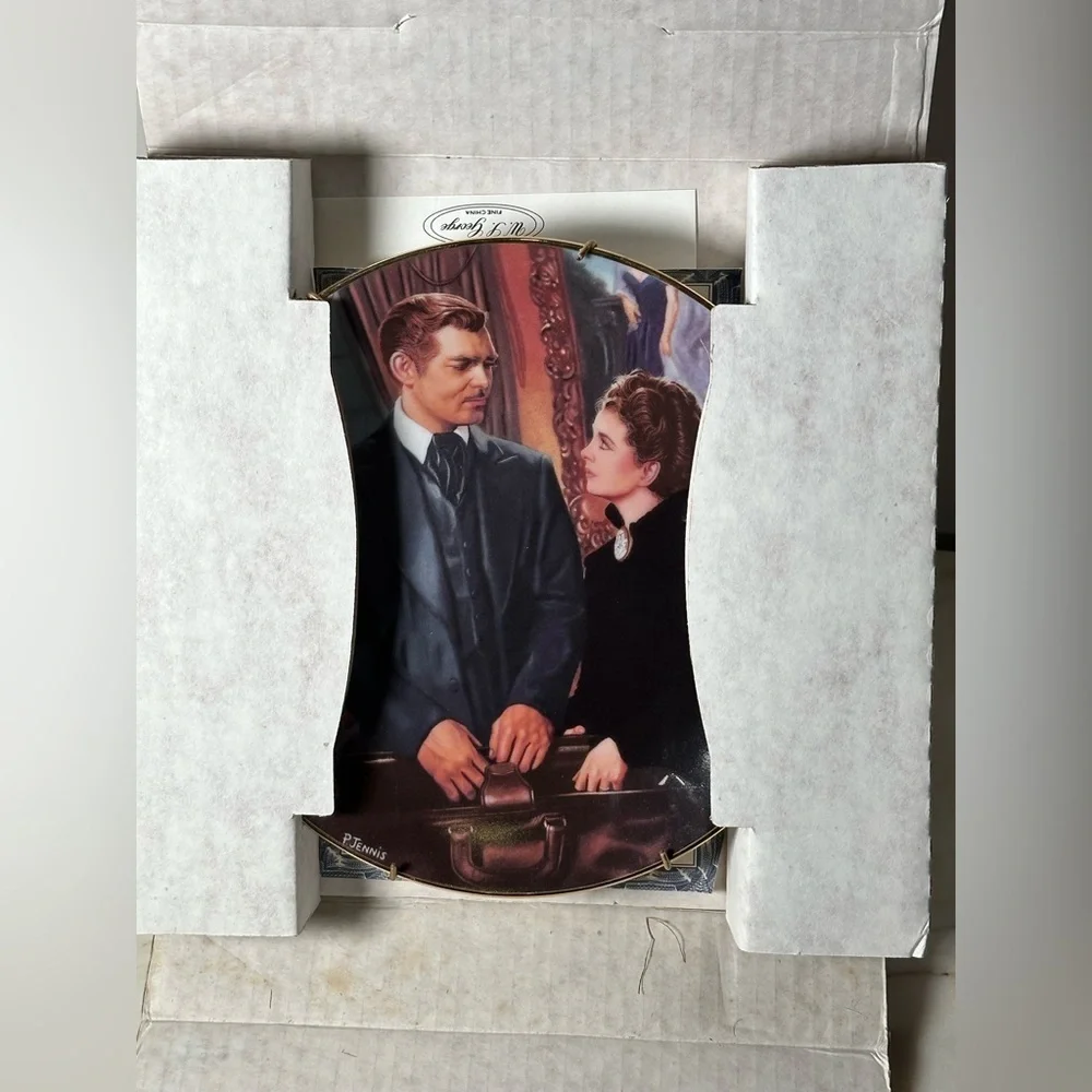 The Paris Hat Gone with the Wind Plate Critics Choice 1991 Bradford Exchange - Picture 2 of 7